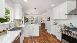 central district remodeled kitchen with hardwood floors